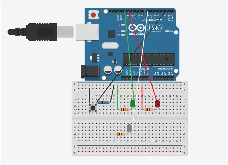 2. dio - Gumb i LED diode + Dekoracija kornjače