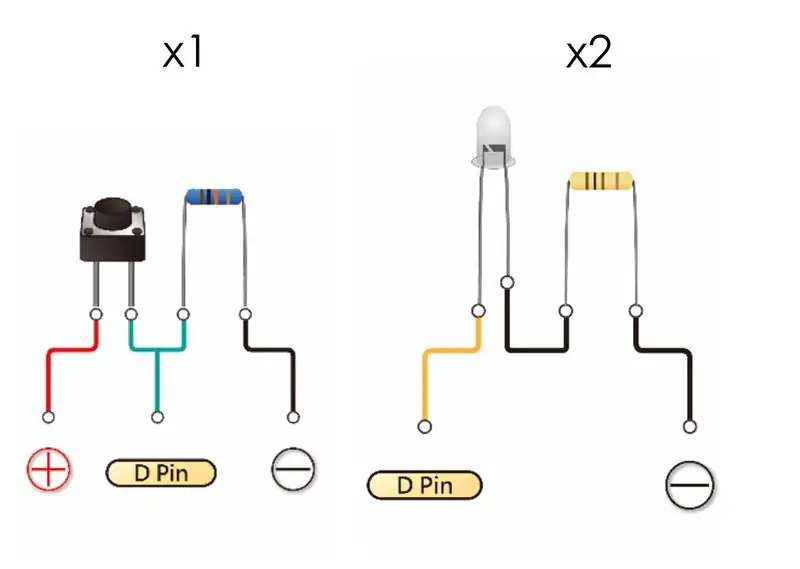 Dio 2 - Dugmad i LED diode + Dekoracija kornjače