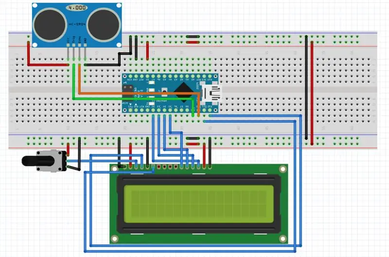 การเชื่อมต่อ Buzzer และ Ultrasonic Sensor