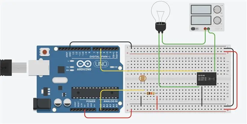 Ligte intensiteitslamp met Arduino