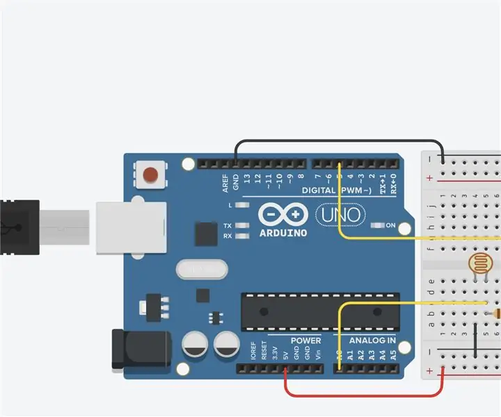 Lámpara de intensidad de luz con Arduino: 3 pasos