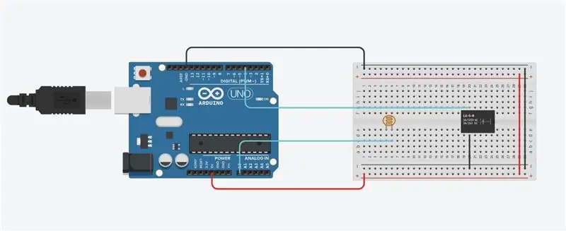 Inseriu el fotoresistor