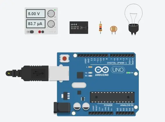 Λαμπτήρας έντασης φωτός Arduino - Jyothir