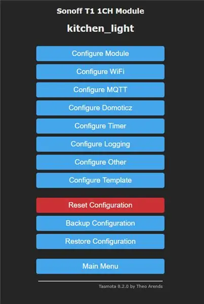 Configurazione del firmware