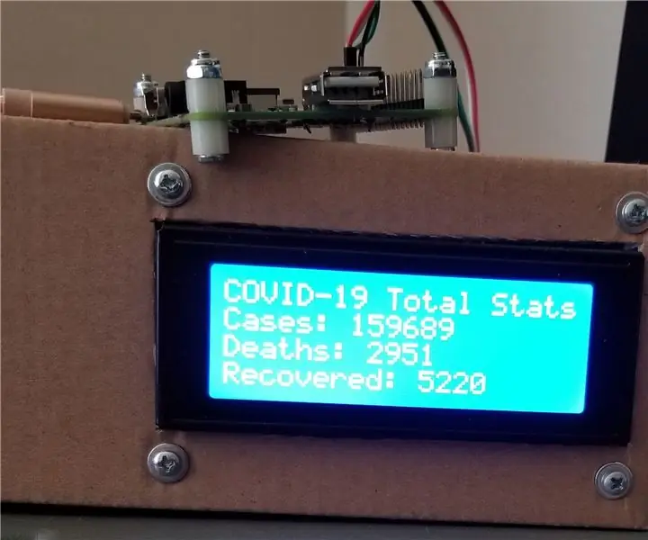 Статистика Covid-19 + Raspberry Pi + I2C LCD: 6 шагов