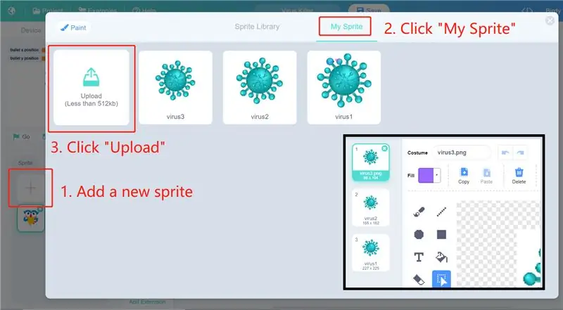 Vaenlase Sprites - viirused