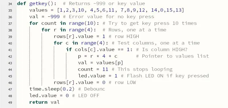 Getkey () қалай жұмыс істейді