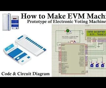 Jak zrobić maszynę EVM - इलेक्ट्रॉनिक वोटिंग मशीन (EVM) कैसे बनाये: 3 kroki