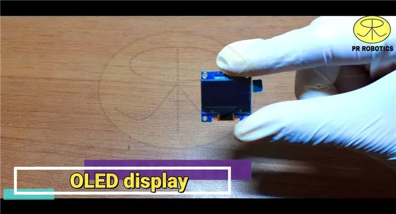 OLED डिस्प्ले का उपयोग कर तापमान और आर्द्रता मीटर