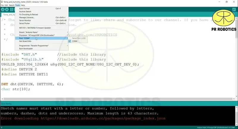 Seadistage Arduino IDE seaded