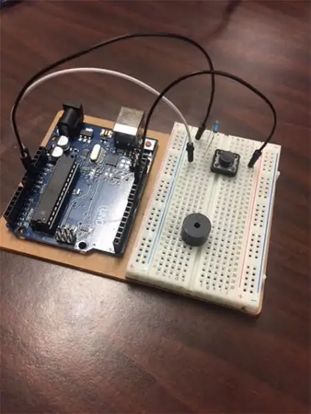 Τοποθετήστε το Piezo Buzzer στο Breadboard