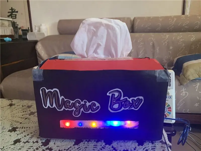 Tissue Box Nrog LED Teeb Qhia