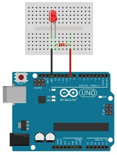 Paso 5: Conectando 9 LED -ek