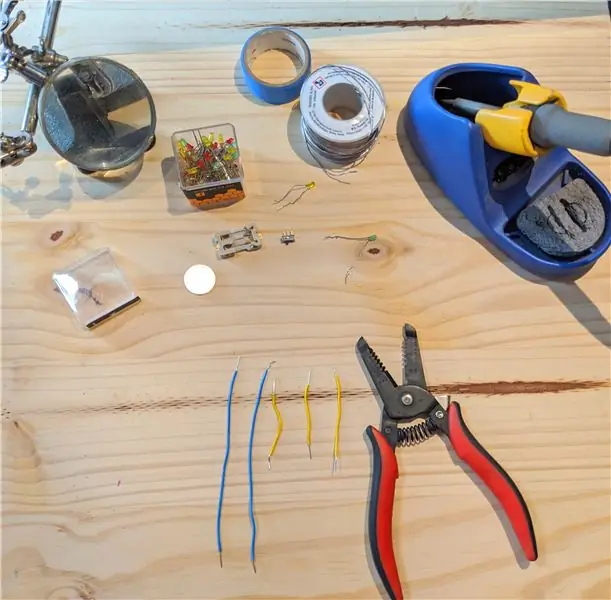 Cardboard Robot Na May Soldered Circuit