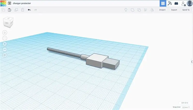 Langkah 1: Model Kabel Pengisian Daya Anda