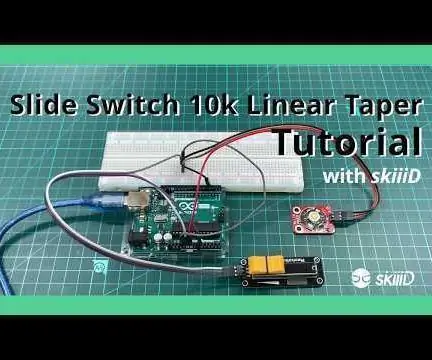 SlideSwitch 10KLineTaper ከ SkiiiD ጋር እንዴት እንደሚጠቀሙ: 9 ደረጃዎች