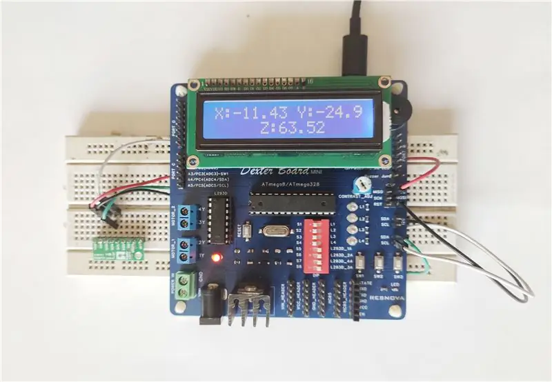 Sensor Magnetik (lis3mdl) Dengan Dexter