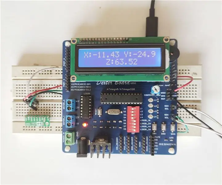 Magnetisk sensor (lis3mdl) med Dexter: 5 trin