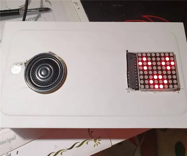 Arduino Matrix Display Emosjonelle ansikter: 4 trinn