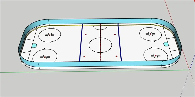 Een gereglementeerde hockeybaan bouwen in SketchUp