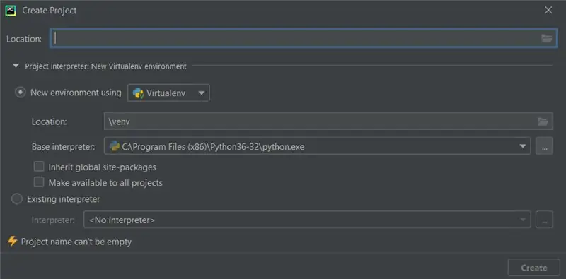 PyCharm'da Python Komut Dosyası Oluşturma