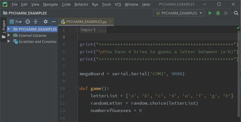 Tạo tập lệnh Python trong PyCharm