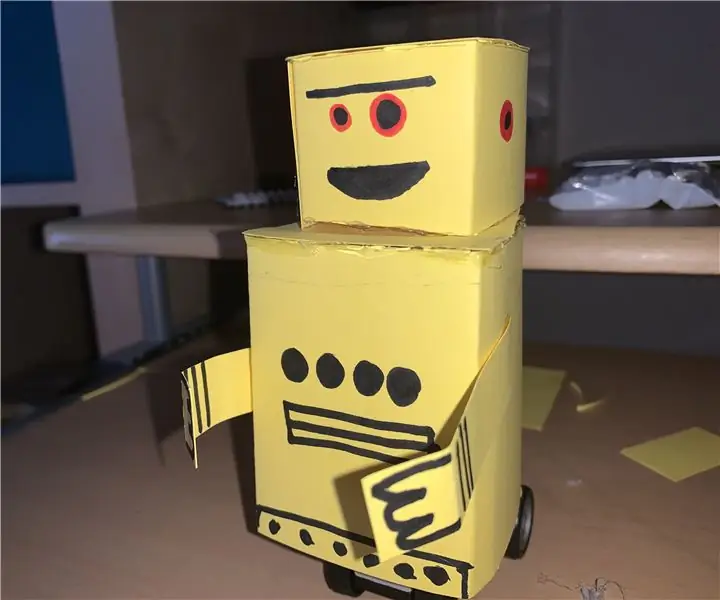 Robot z navodili za mini vožnjo: 8 korakov