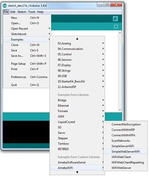 Configuração de software