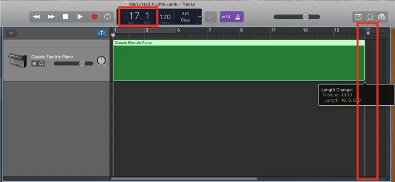 Увеличение длины MIDI-региона