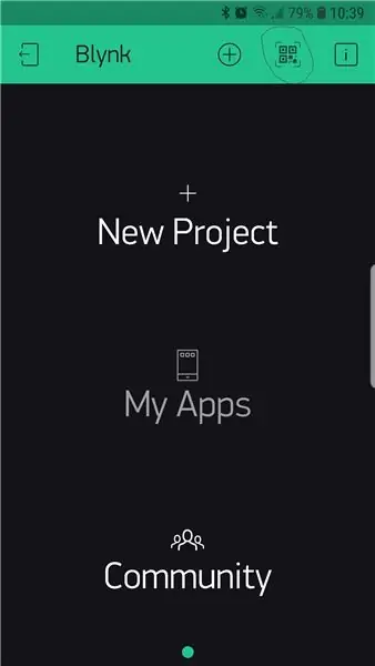 Ստեղծեք ձեր առաջին Blynk ծրագիրը