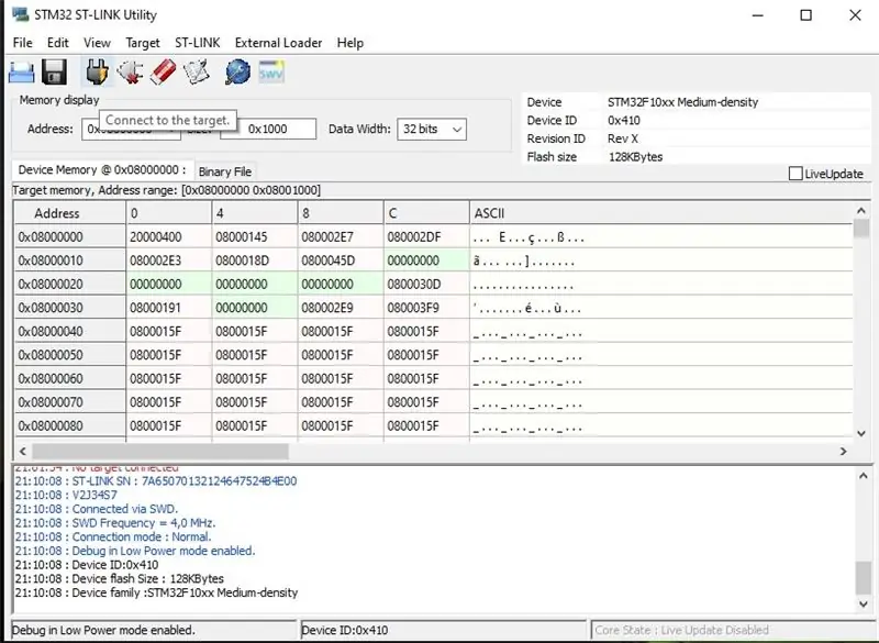 Нақты жұмысты бастау уақыты: STM32Duino жүктеуші жүктелуде