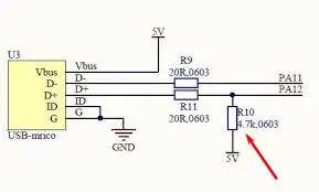 STM32F103 ზოგადი პროტოტიპის დაფა, ცისფერი აბი