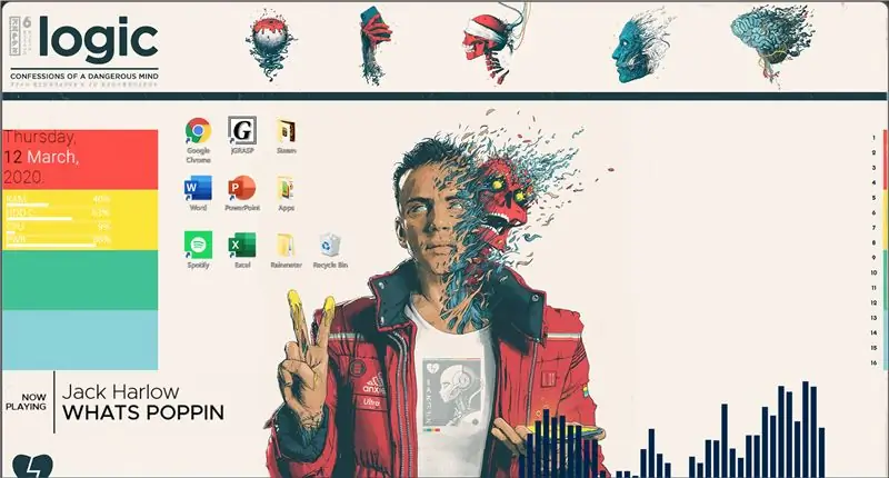 Ipasadya ang Windows Background Sa Rainmeter