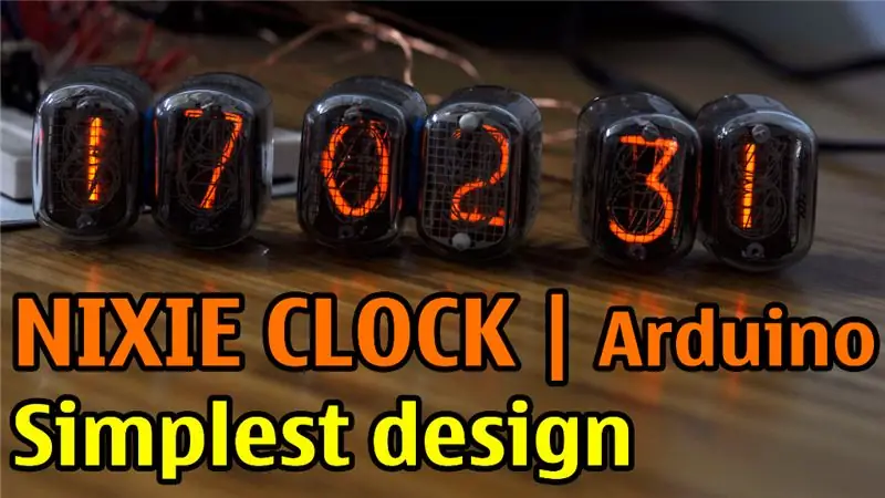 Jam Nixie Dengan Arduino | Desain paling sederhana