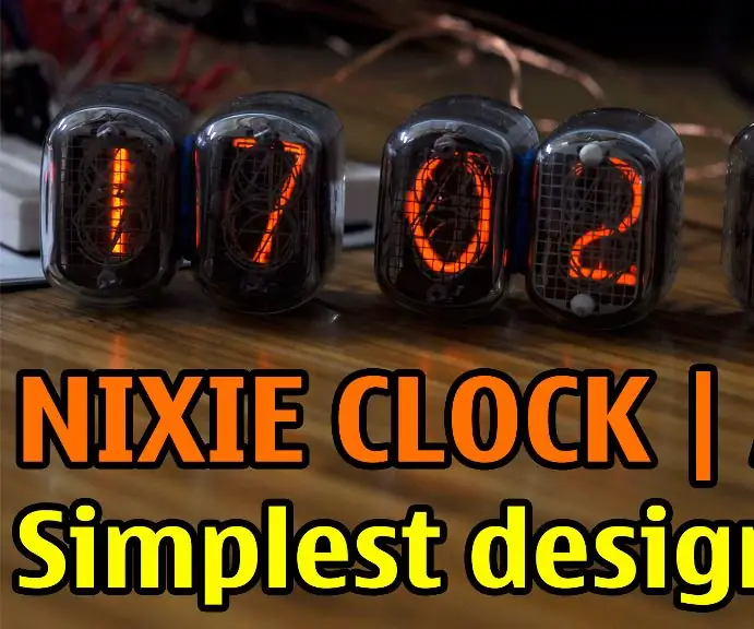 Nixie klok met Arduino - Eenvoudigste ontwerp: 4 stappen