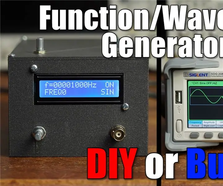 Fungsi DIY / Penjana Bentuk Gelombang: 6 Langkah (dengan Gambar)