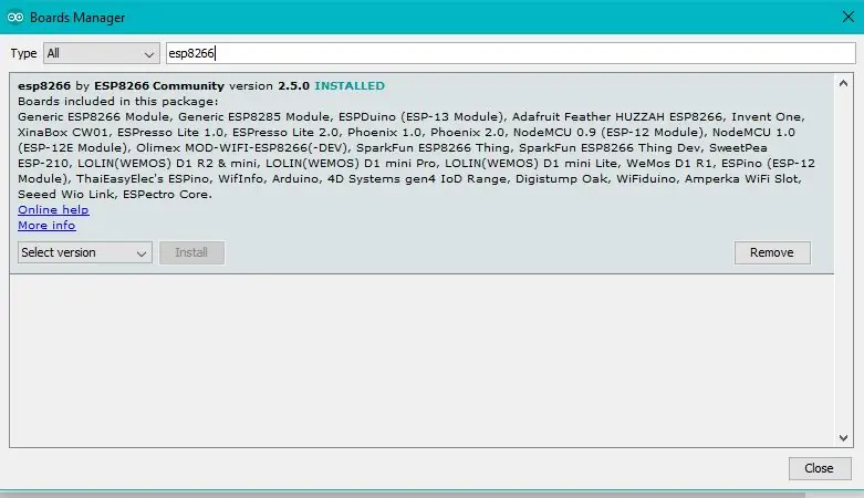 Installere Arduino IDE og ESP8266 Library