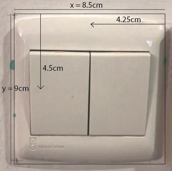 Dimensions de mesure pour le support acrylique