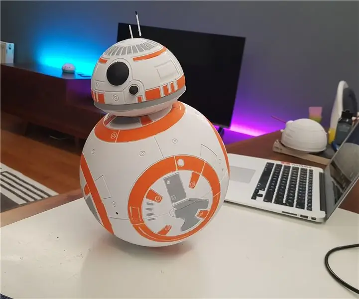 DIY BB8 - täysin 3D -tulostettu - halkaisijaltaan 20 cm: n ensimmäinen todellisen koon prototyyppi: 6 vaihetta (kuvilla)