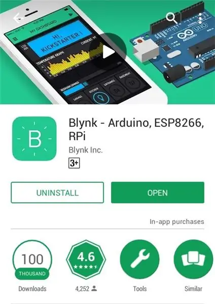 A Blynk App telepítése