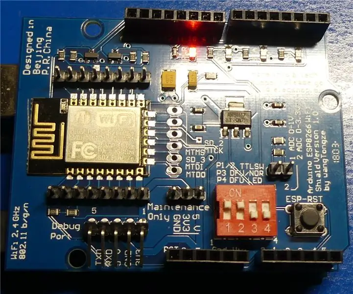 Seeria UDP/IP -lüüs Arduino jaoks ESP8266 kilbi alusel: 8 sammu