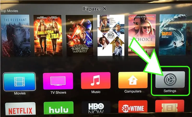 Korak 3: Pristup postavkama Apple TV -a