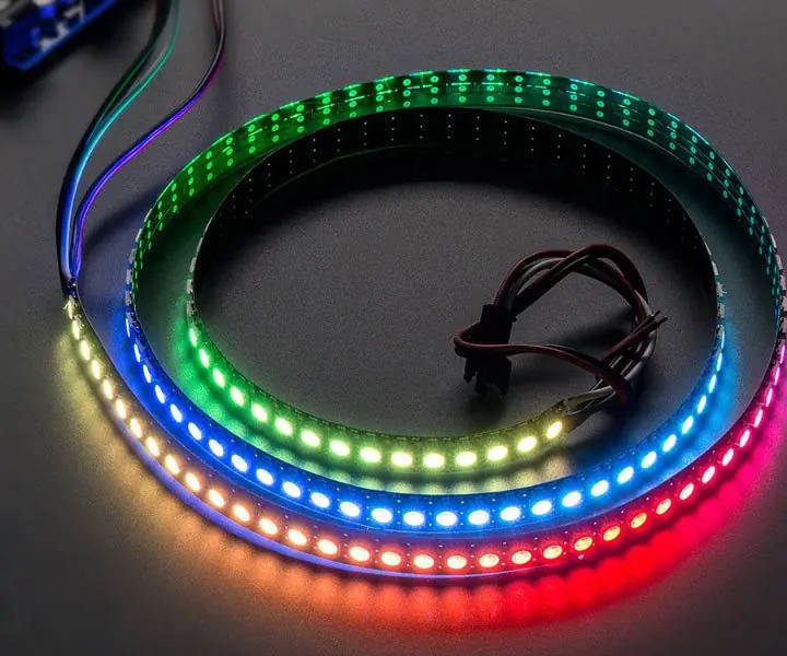 Clapă cu Arduino și Neopixeli: 4 pași