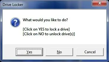 VBScript Drive Lock