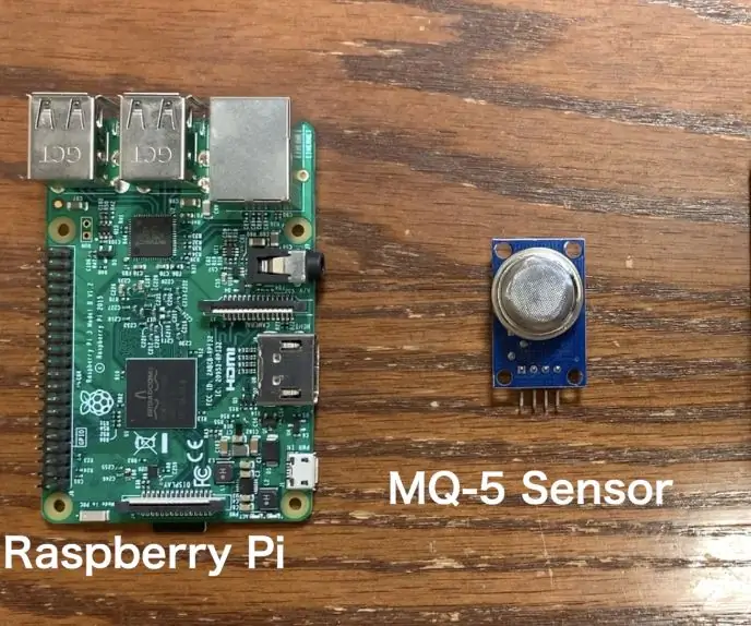 Detektor plynu IoT s Arduino a Raspberry Pi: 5 kroků