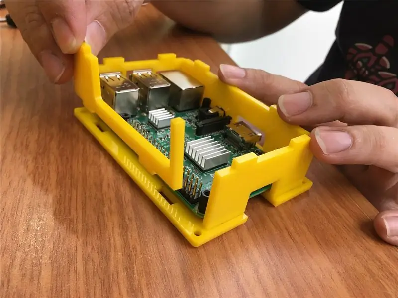 Ensamble el gabinete Raspberry Pi