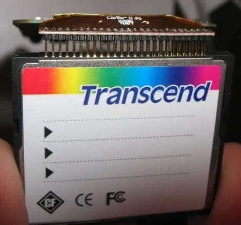 เชื่อมต่อการ์ด CompactFlash