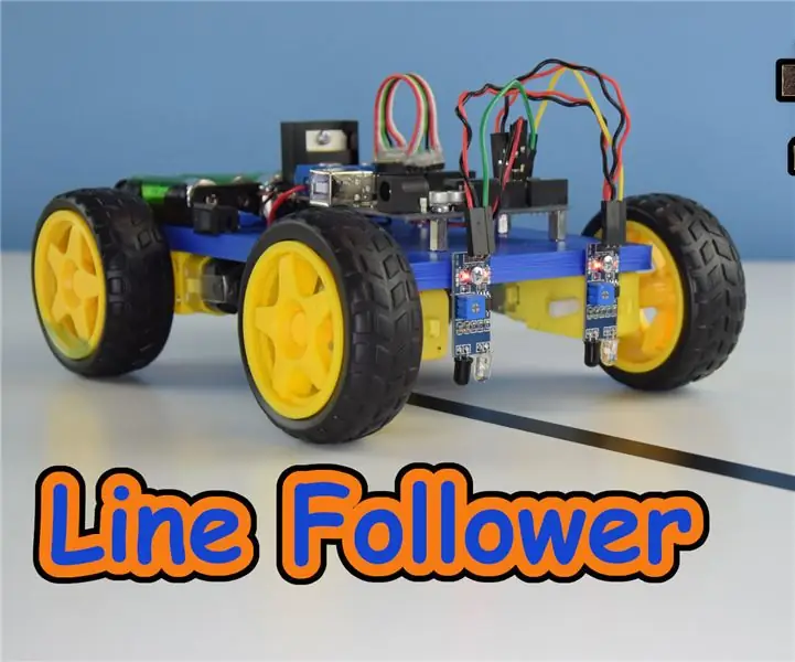 ربات Line Follower با استفاده از Arduino Uno و L298N: 5 مرحله