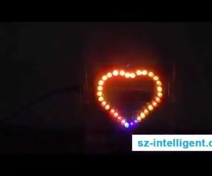 Fai da te interessanti luci a LED con effetto a caccia di cuori d'amore: 8 passaggi (con immagini)