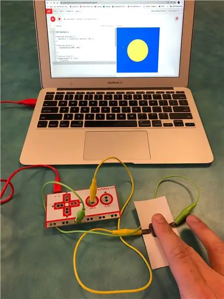 Paberist uksekell W/ P5.js ja Makey Makey